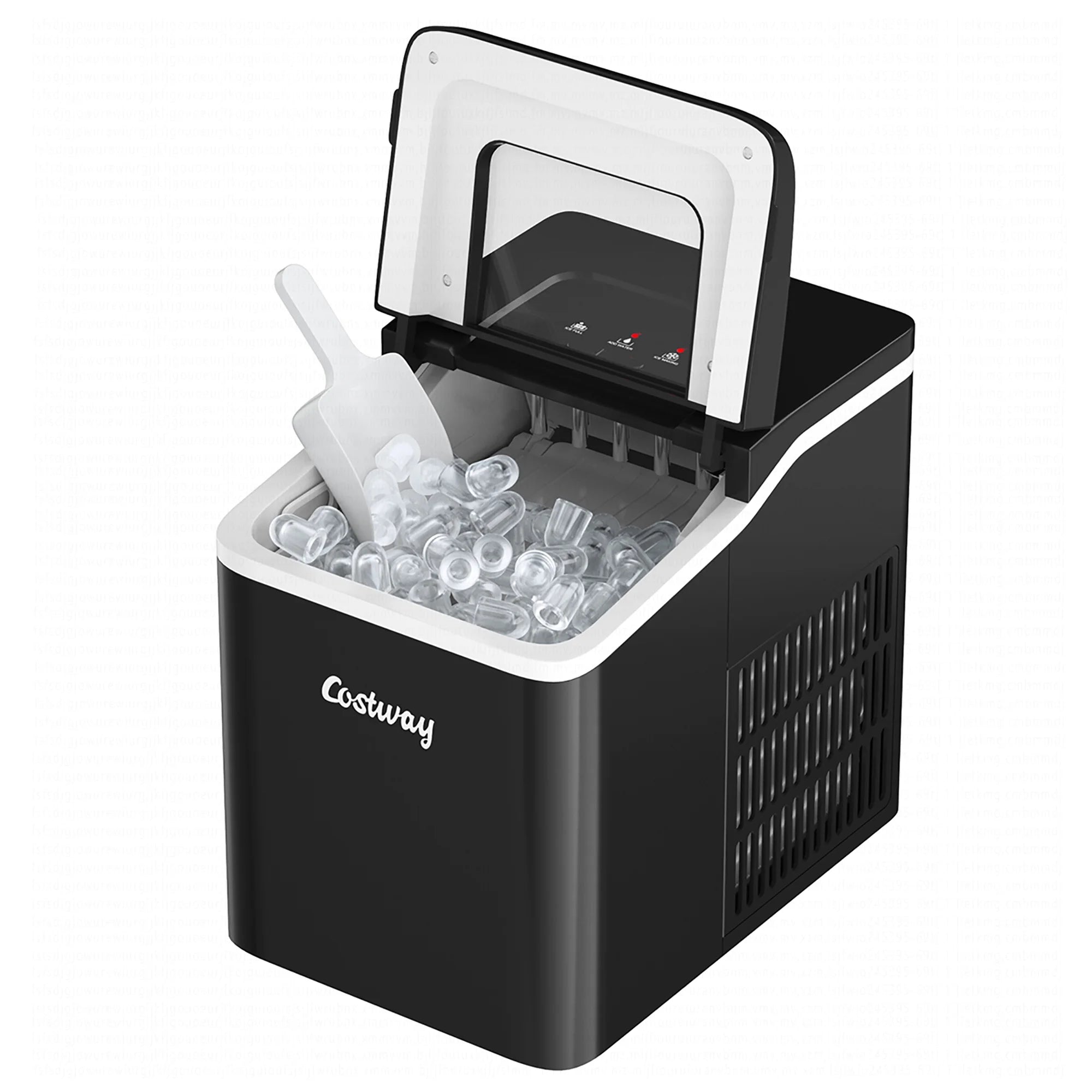 Costway Portable Ice Maker Machine Countertop 26Lbs/24H Self-cleaning w/ Scoop Green