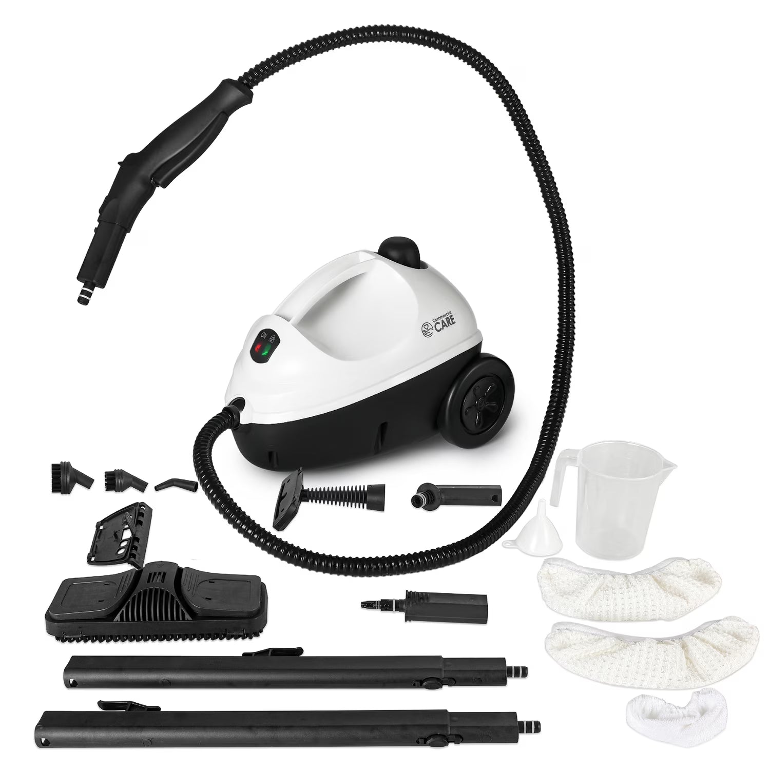 Commercial CARE Corded Electric Multipurpose Portable Canister Steam Cleaner with Accessories CCFC150