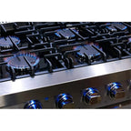 Cosmo 36 Inch 6 Cubic Foot Gas Range Convection Oven with 6 Italian Burners