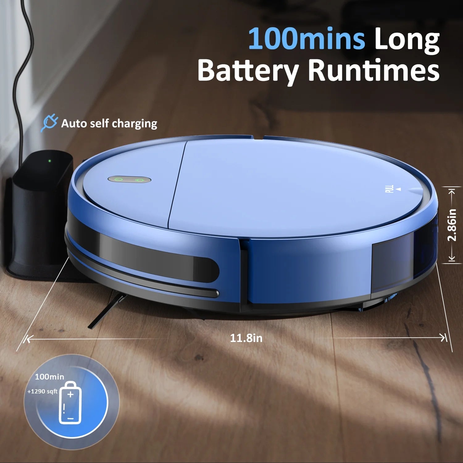 ONSON Robot Vacuum Cleaner, Robot Vacuum and Mop Combo with WIFI/Alexa for Pet Hair and Hard Floor