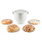 KitchenAid Bread Bowl with Baking Lid, Grey Speckle, KSM2CB5BGS