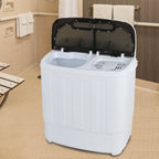 ZENY Mini Twin Tub Portable Compact Washing Machine Washer Spin Dry Cycle- 13lbs Capacity