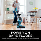 Shark Upright Vacuum, Navigator Lift-Away with Powerful Suction, Bagless, Hard Floor and Carpet, Large Dust Cup, Hepa Filter, Swivel Steering, Upholstery & Crevice Tool, NV380, Blue