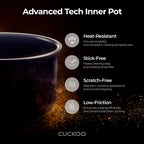 CUCKOO Rice Cooker 12 Cups Cooked Warmer with Nonstick Pot 7 Menu Options and Micom Fuzzy Logic Tech in White/Pink (CR-0631F)