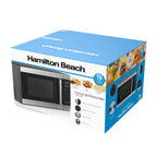 Hamilton Beach 1.6 Cu ft Sensor Cook Countertop Microwave Oven, 1100 Watts, Stainless Steel, New