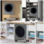 Ktaxon 1.6 cu. ft. Electric Tumble Compact Cloth Dryer Stainless Steel Wall Mounted, White