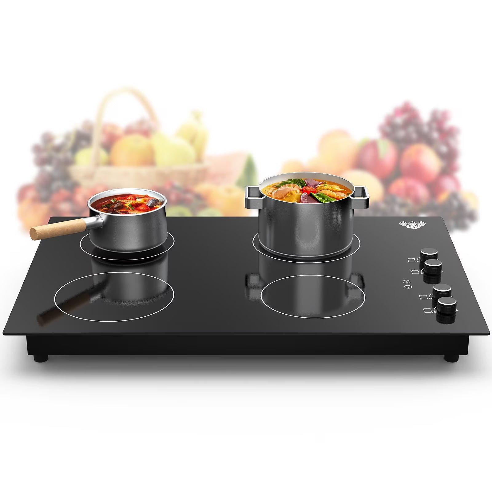 VBGK Induction Cooktop 30 inch 5 Burner Electric Hot Plate for Cooking Electric Induction Cooktop 240v, 99 Minutes Timer and Auto Shutdown Induction Burner,Child Lock
