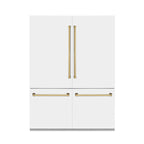 ZLINE Autograph Edition Refrigerator, White Matte & Gold