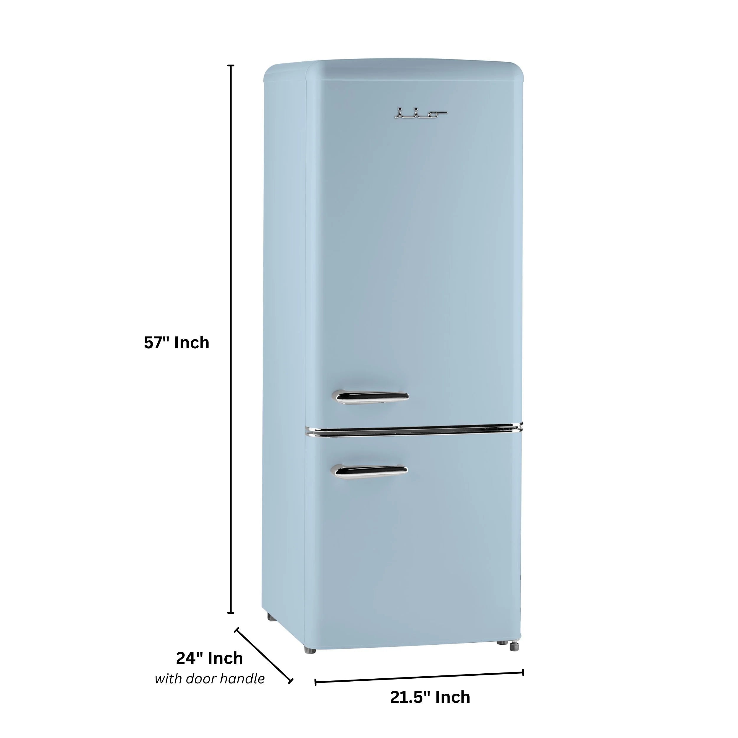 iio 7 cu. ft. Retro refrigerator with bottom freezer