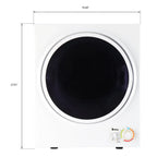 ZOKOP GYM25-78 Compact Portable Clothes Dryer, 1.6 cu ft Stainless Steel Drum, Mechanical Control, ETL Certified - Ideal for Small Apartments and RVs