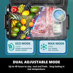 Simzlife 12 Volt Refrigerator, 19QT(18L) Portable Car Refrigerator, -4�H~68�H, 12/24V DC & 110-240V AC, Mini Fridge for RV Camping, Travel, Truck, Home, Black