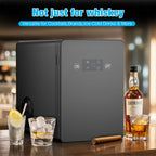 TABU 40Lbs/24H Countertop Ice Maker Machine,3 in 1 Ice Maker with Water Dispenser,Crushed Ice,Black