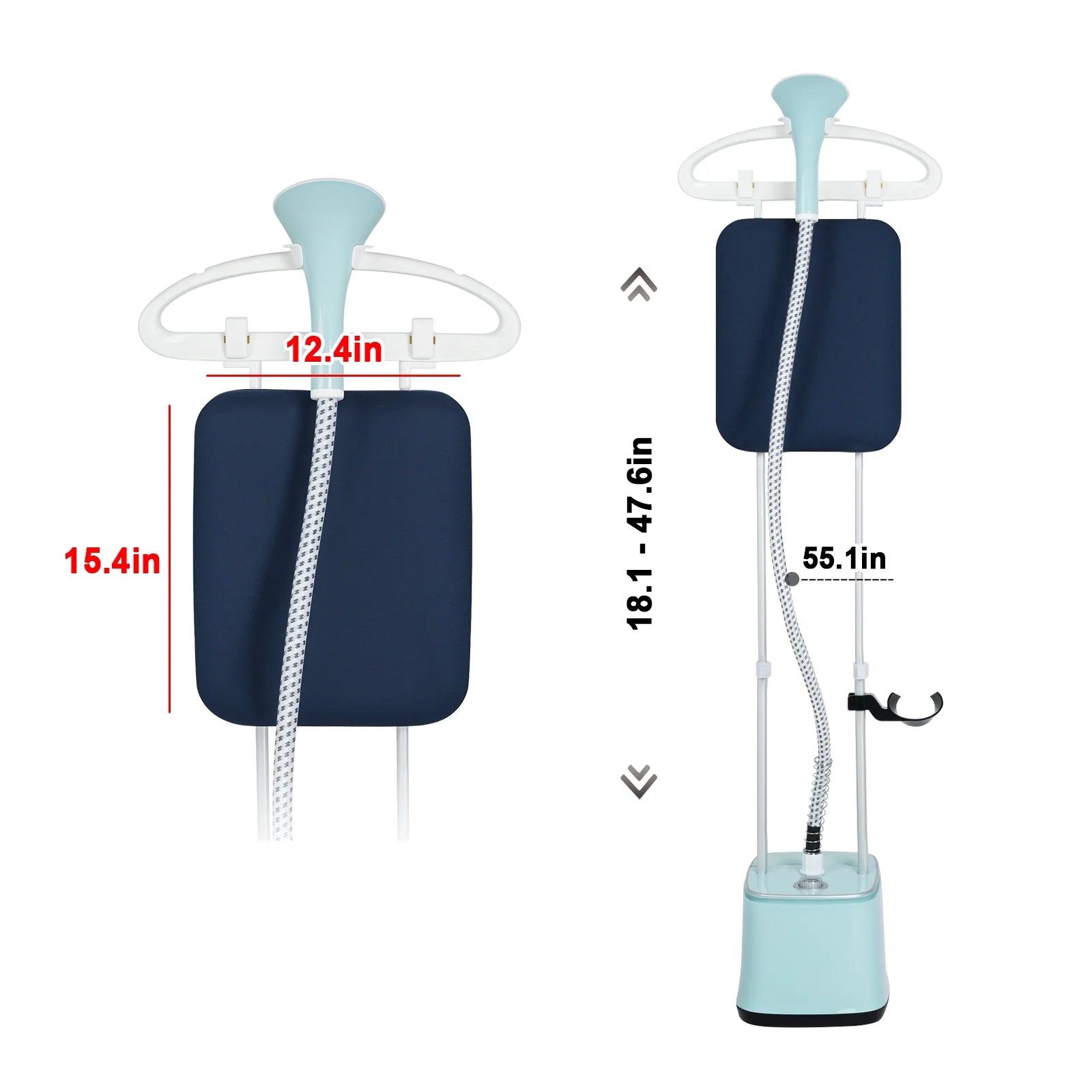 Advwin 2000W Garment Steamer for Clothes Standing, 10 Steam Levels, 2.7L Water Tank, Commercial and Household Use (Gold)