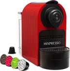 Mixpresso Espresso Machine for Nespresso Compatible Capsule, Single Serve Coffee Maker Programmable for Espresso Pods, Premium Italian 19 Bar High Pressure Pump 27oz 1400w Black Coffee Maker