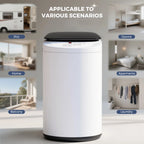 Advwin 1.07 Cu.ft Portable Washing Machine, 7.7 lbs Automatic Compact Washer & Spin Dryer Combo with Drain Pump, 8 Programs, Small Laundry Machine for Apartment, Dorm, RV, White