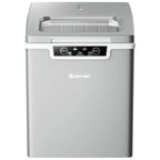 Costway Ice Maker Machine Countertop 26Lbs/24H Portable W/Scoop & Basket Silver
