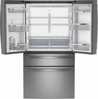 GE Profile PJE23BYWFS 36 Inch Counter-Depth Smart 4-Door French-Door Refrigerator with 23.2 cu. ft. Capacity Stainless Steel
