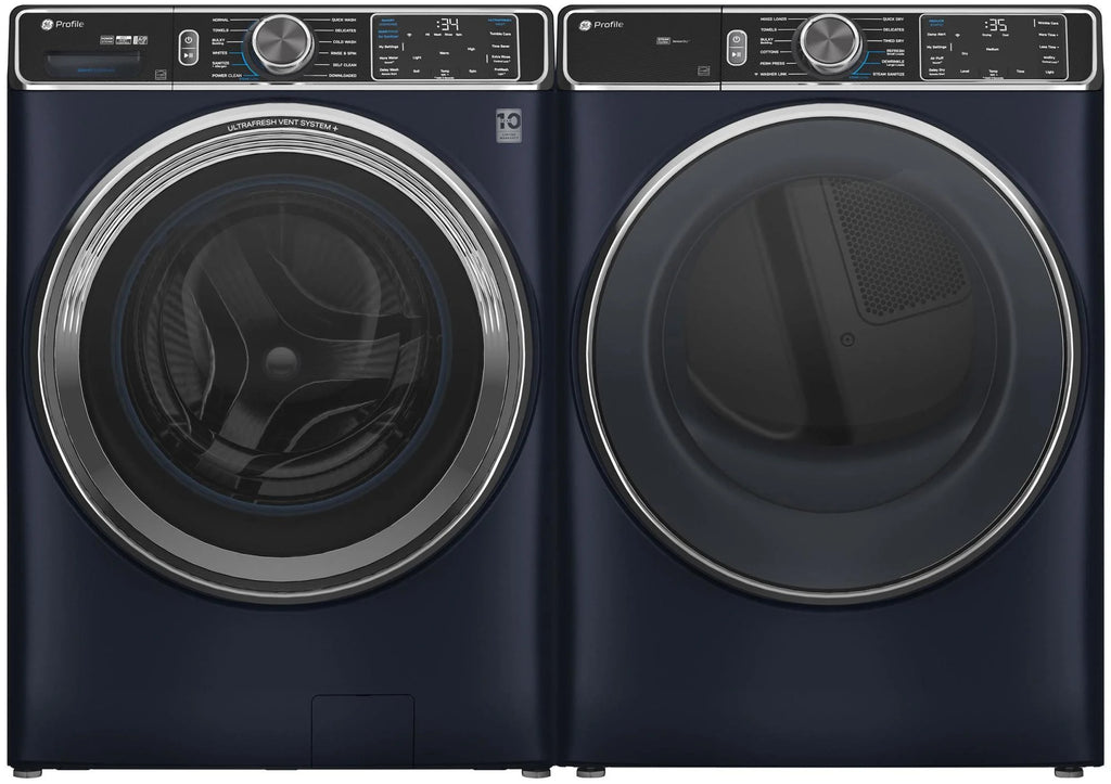 Ge Profile Pfd87gs 28" Wide 7.8 Cu. Ft. Energy Star Certified Gas Dryer - Blue