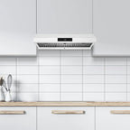 Hauslane | Chef Series 36" PS18 Under Cabinet Range Hood, Stainless Steel | Pro Performance | Contemporary Design, Touch Screen, Dishwasher Safe Baffle Filters, LED Lamps, 3-Way Venting