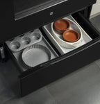 GE Appliances JB258DMBB 30 Inch Electric Freestanding Range Black