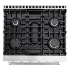 Cosmo 30 Inch 4.5 Cubic Foot Gas Range Convection Oven with 5 Italian Burners