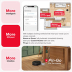 Roborock Q8 Max+ Robot Vacuum and Mop with Self-Emptying, Obstacle Avoidance, LiDAR Navigation, 5500Pa Suction Power, and App Control
