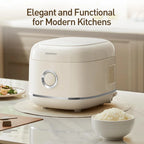 Joydeem Stainless Steel Rice Cooker, Uncoated Non-stick 316L Stainless Steel Inner Pot Rice Cookers, 6 Cup Uncooked, 3L, DFB-D300