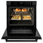 ZLINE 30" Professional Single Wall Oven with Air Fry and Self-Clean in Black Stainless Steel, WASB-30