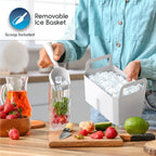 Ionchill QuickCube 3L Capacity Nugget Ice Maker, Stainless Steel