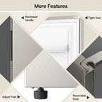 Upstreman 14 Cu. Ft. Convertible Upright Freezer, Upright Convertible Freezer Fridge Stand Up Freezer with Smart Electronic Control, Frost Free, Energy Star