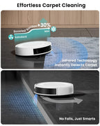 Lefant Robot Vacuum Cleaner with 4500Pa Suction, PSD Obstacle Avoidance, APP/Remote/Voice Control,Ideal for Pet hair, M310