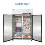 During D-K-48F 48" Commercial Reach-in Freezer, 2-Door 36 Cu.ft Stainless Steel