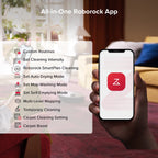 Roborock Qrevo S5V Robot Vacuum and Mop, 12000Pa Suction,  FlexiArm Edge Mopping, Auto Mop Washing&Drying, Self-Emptying, Dual Zero-Tangle System, Smart Obstacle Avoidance, 10mm Mop Lifting