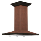 ZLINE 36 in. Designer Series Hand Hammered Copper Island Mount Range Hood (8GL2Hi-36)