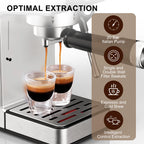 LINKChef Espresso Machine 20 Bar, Professional Espresso Maker with Milk Frother Steam Wand