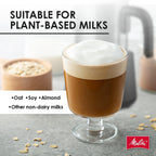 Melitta Montalatte Milk Frother Coffee and Hot Chocolate Stainless Steel Electric Milk Frother