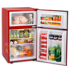 Moifoi 3.1 Cu. Ft. Two-Door Compact Refrigerator, Gray