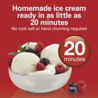Hamilton Beach Electric Ice Cream Maker, Ice Cream Machine, 1.5 Quart Capacity, White