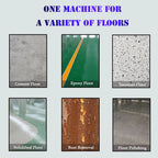 Concrete Grinding Polishing Machine Epoxy Floor Grinder Sander 220V with Vacuum Dust-free