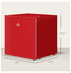 1.1 Cu.Ft Mini Freezer, Compact Upright Freezer - Red, Adjustable Temp, Removable Shelf - Ideal for Dorm, Office, RV & Apartments