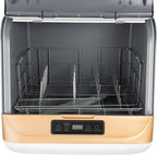Portable Countertop Dishwasher, Mini Dishwasher, 3 Washing Programs Deep Cleaning With Air Drying, 800W Automatic Dishwashing Machine,Compact Countertop Dish Washer Dishes washing Cleaner Machine