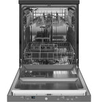Ge Gpt225ssl 24" Wide 12 Place Setting Portable Top Control Dishwasher - Stainless Steel