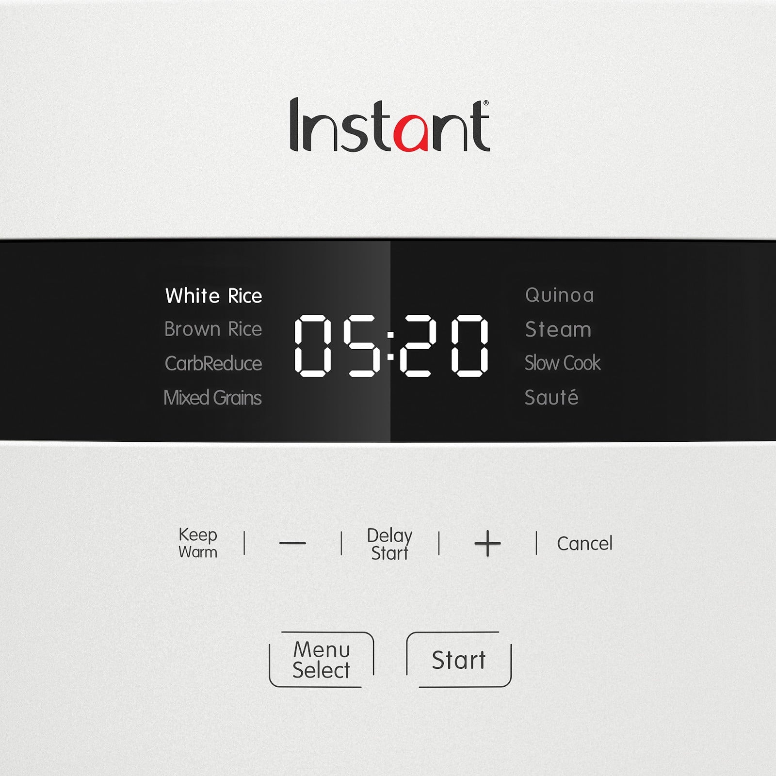 Instant 20-Cup Rice Cooker and Grain Multi-Cooker with 8 Cooking Presets and Carb Reducing Technology