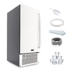 Whynter 15" Built-In Stainless Steel 80lb Capacity Clear Ice Cube Maker, Inline Water Filter UIM-502SS