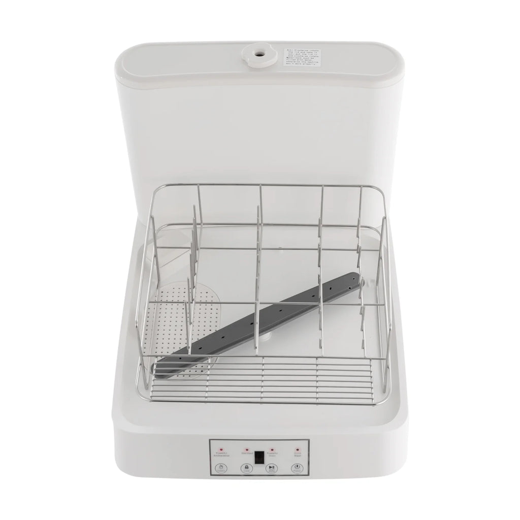 48*38*40cm Rectangle Portable Countertop Dishwasher Automatic Dishwashing with Tank Mini Dishwasher White Brown
