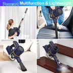 POWEART Lightweight Cordless Vacuum Cleaner 30kPa 55min Runtime, Cordless handheld Vacuum Cleaner for Carpet Floor,Hard Floor and Pet Hair