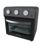 12.5 Quart Air Fryer Convection Toaster Oven, 1500W, 4 Cooking Modes, 7-in-1 Multifunction with Roast, Bake, Grill, Broil, Toast, Dehydrate, Defrost, Stainless Steel, Black