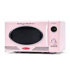 Nostalgia Retro Microwave for Countertop 0.9 cu ft Vintage Microwave, Ivory