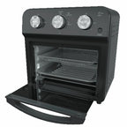 12.5 Quart Air Fryer Convection Toaster Oven, 1500W, 4 Cooking Modes, 7-in-1 Multifunction with Roast, Bake, Grill, Broil, Toast, Dehydrate, Defrost, Stainless Steel, Black