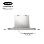 30 in. Vista Collection Ductless Wall Mount Range Hood, Button Controls, LED Lights, Stainless Steel